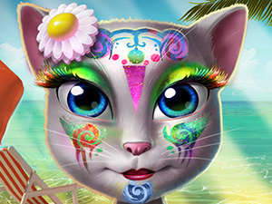 Game Kitty Beach Makeup